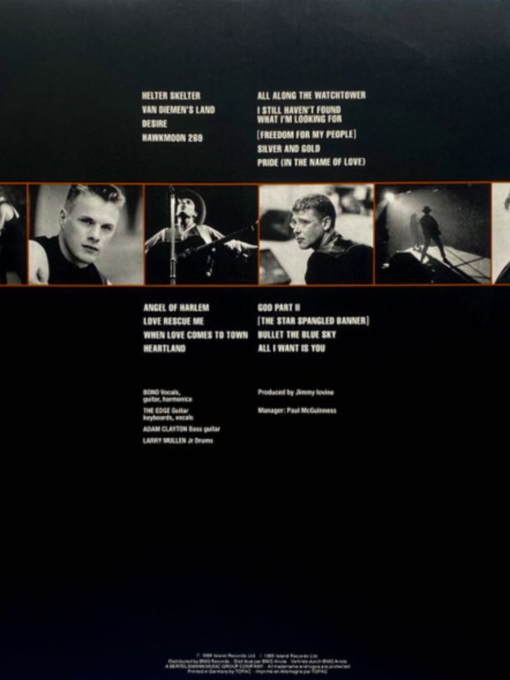 U2 - Rattle And Hum (2xLP) - Picture 2 of 3